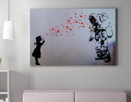 Wallity Lienzo Decorativo Banksy 70 x 100 cm